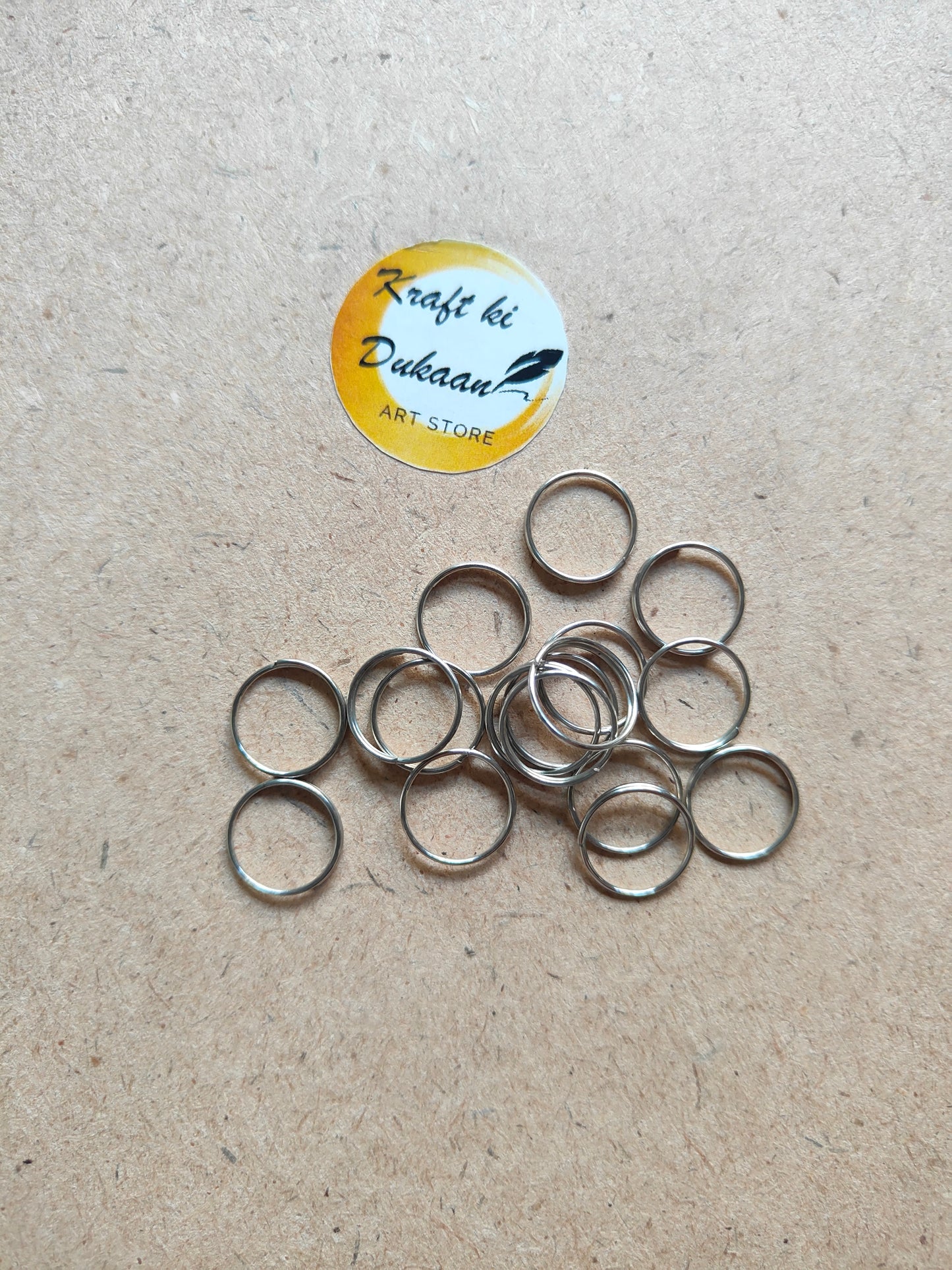 Silver Circle Metal Rings - Kraft ki Dukaan