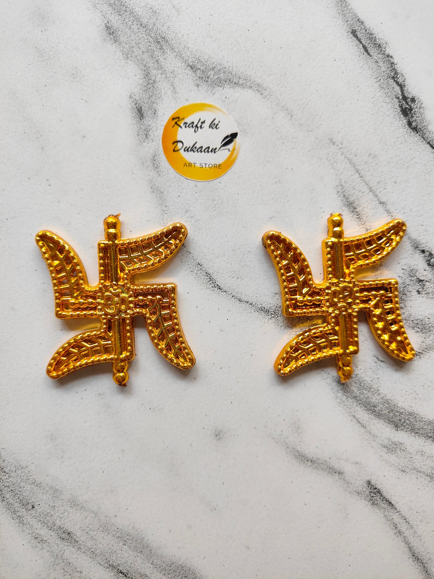 Swastik Design Beads Pack of 25 - Kraft ki Dukaan