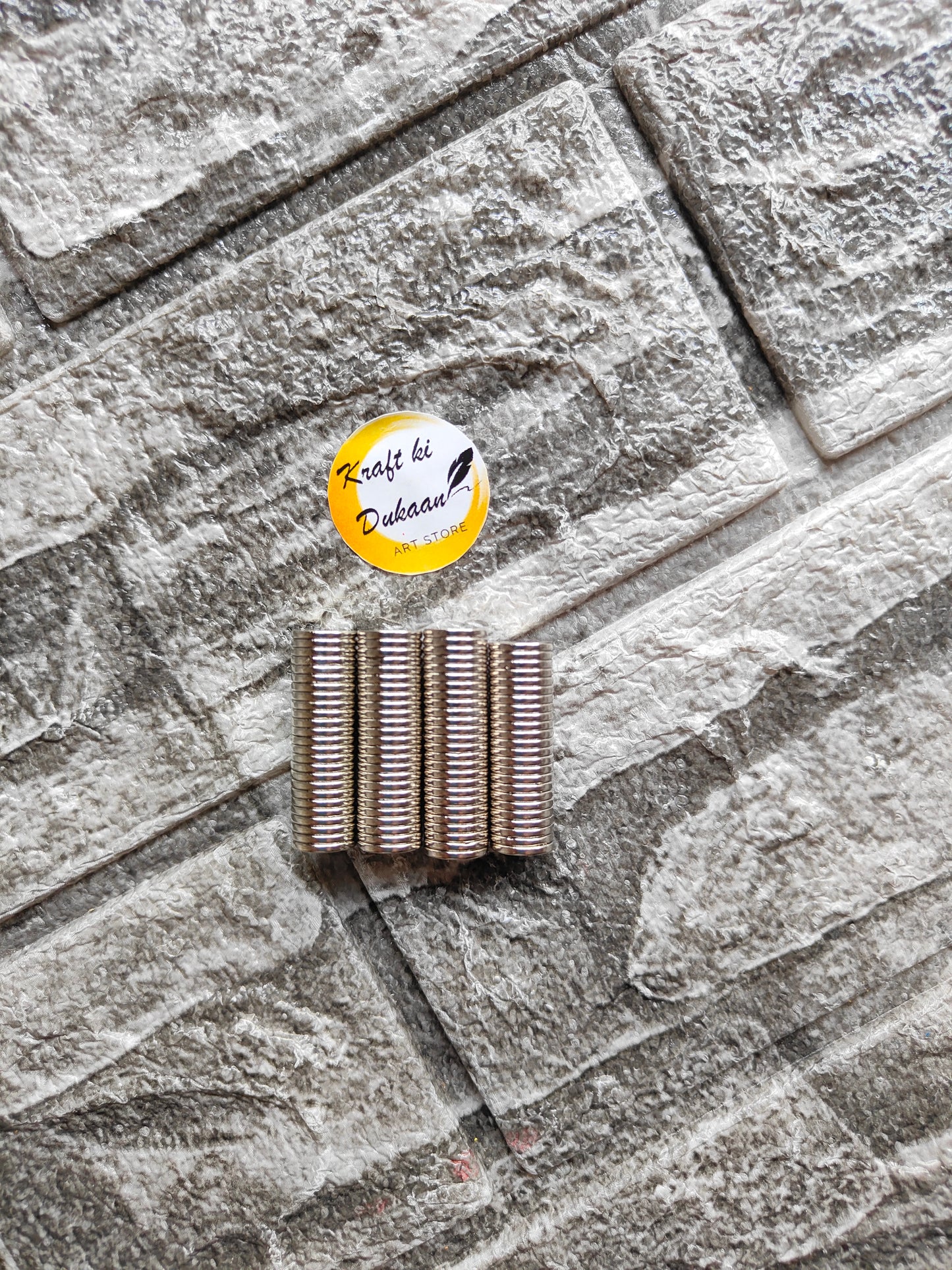 Steel Magnet 10x1.5MM Pack of 100 - Kraft ki Dukaan