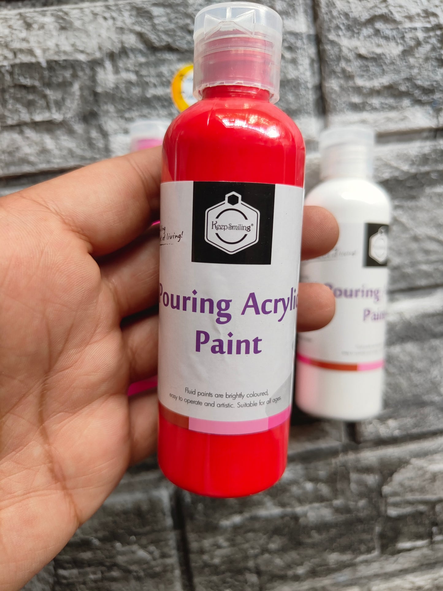 Acrylic Paint Bottle Pack of 4 A2 - Kraft ki Dukaan