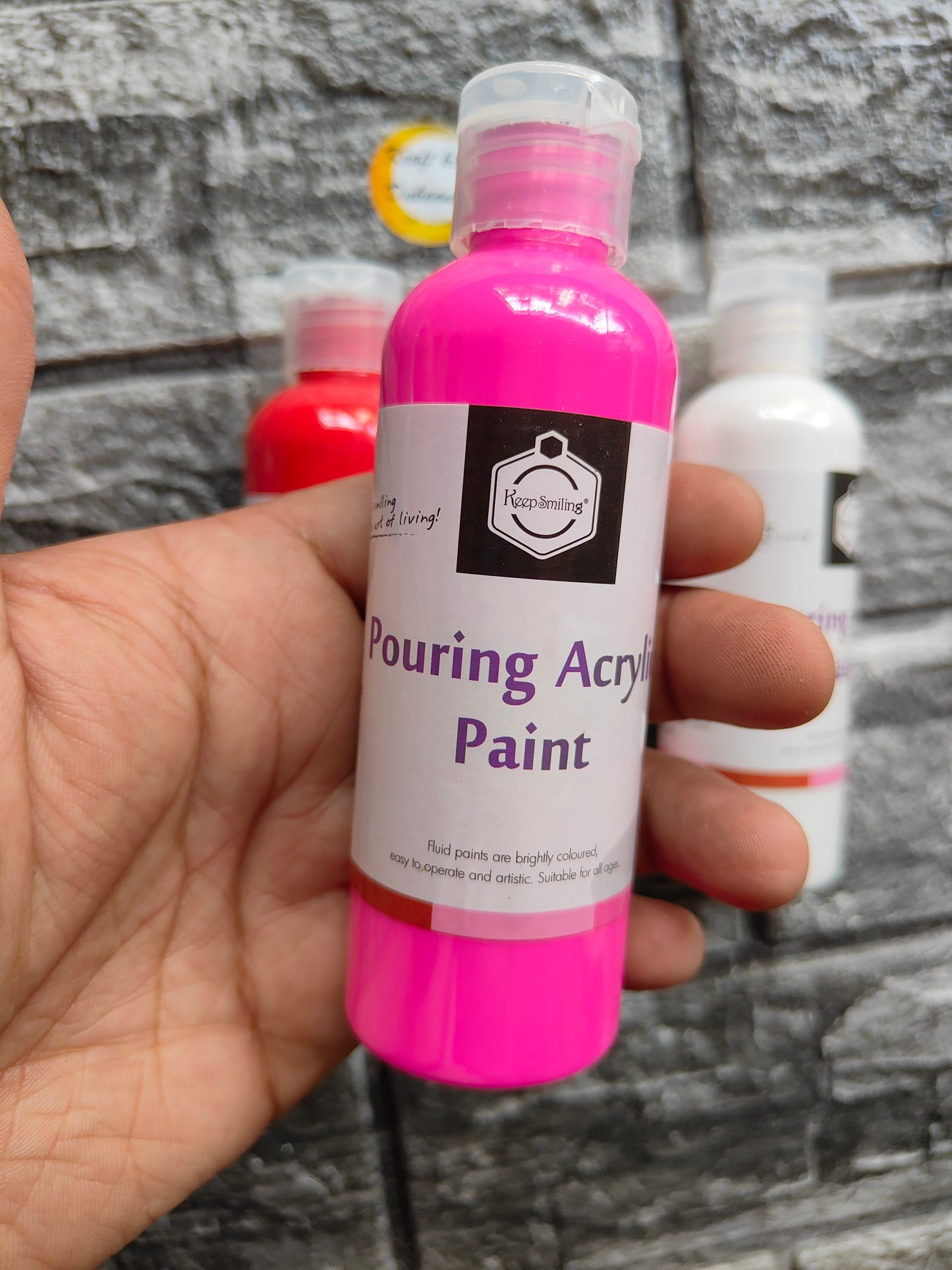 Acrylic Paint Bottle Pack of 4 A2 - Kraft ki Dukaan