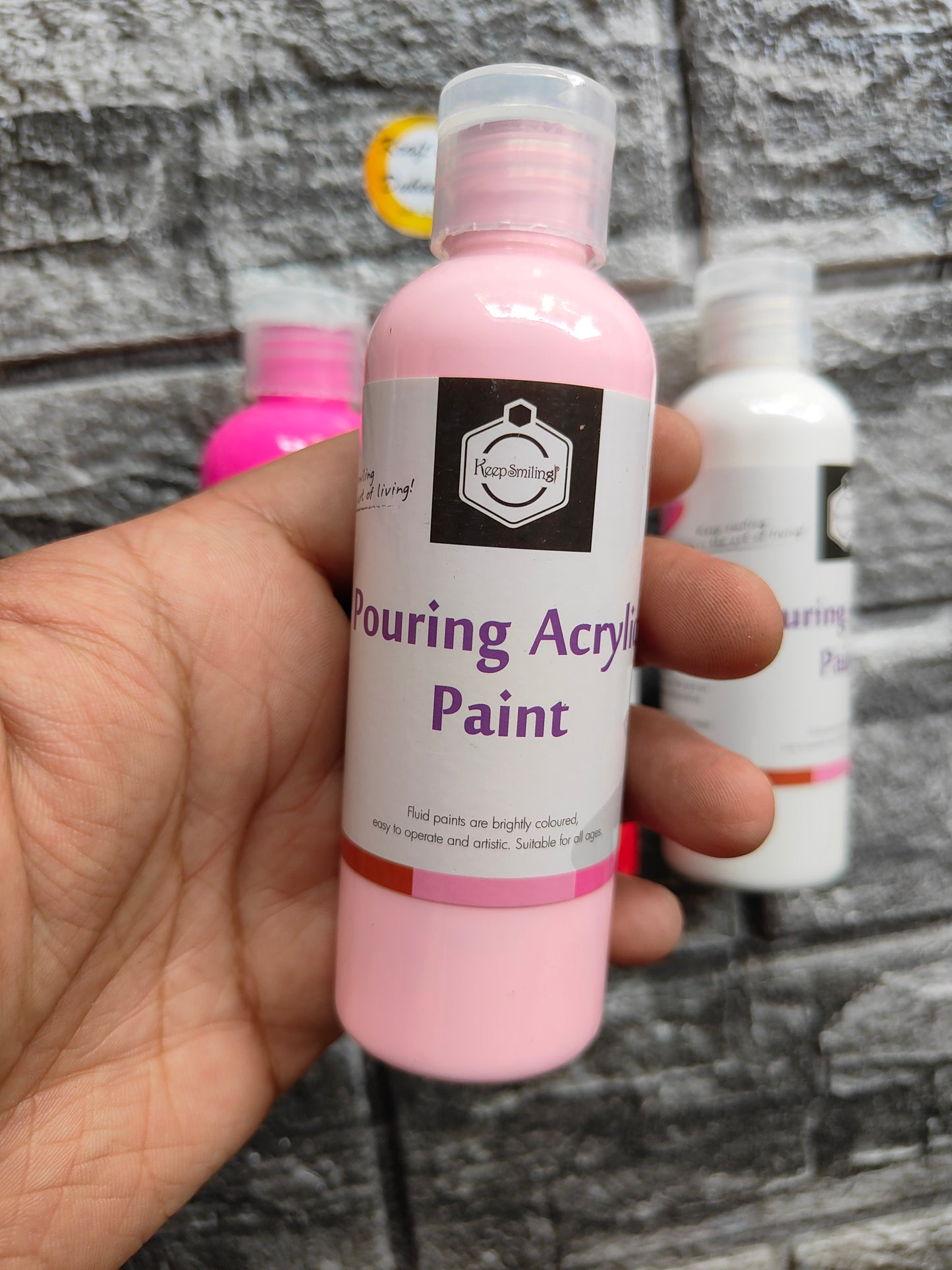 Acrylic Paint Bottle Pack of 4 A2 - Kraft ki Dukaan