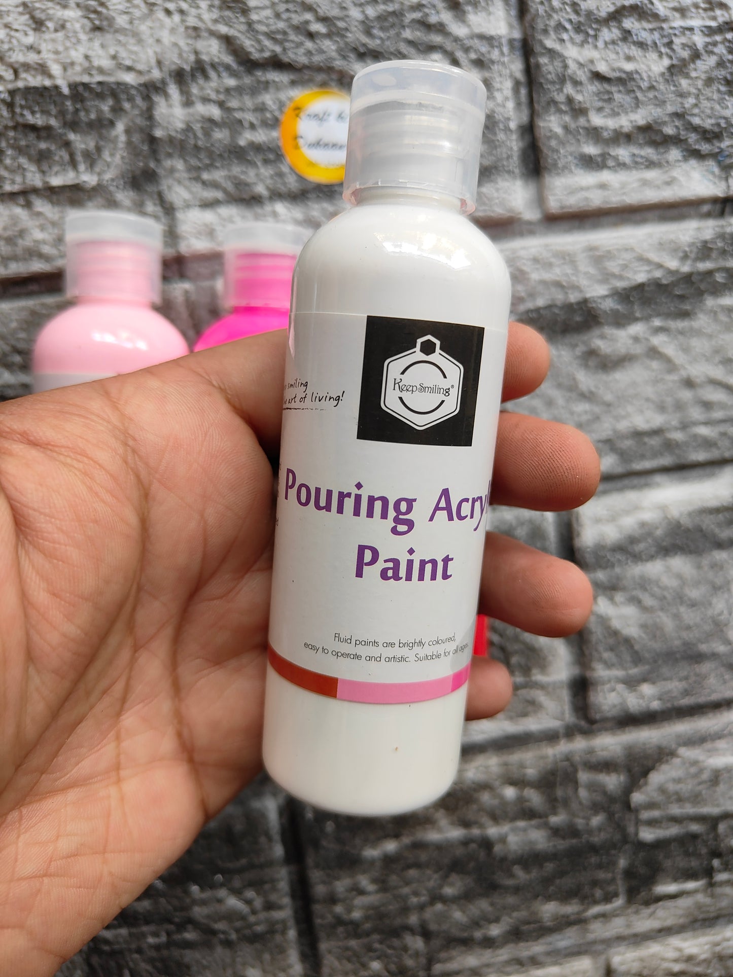 Acrylic Paint Bottle Pack of 4 A2 - Kraft ki Dukaan