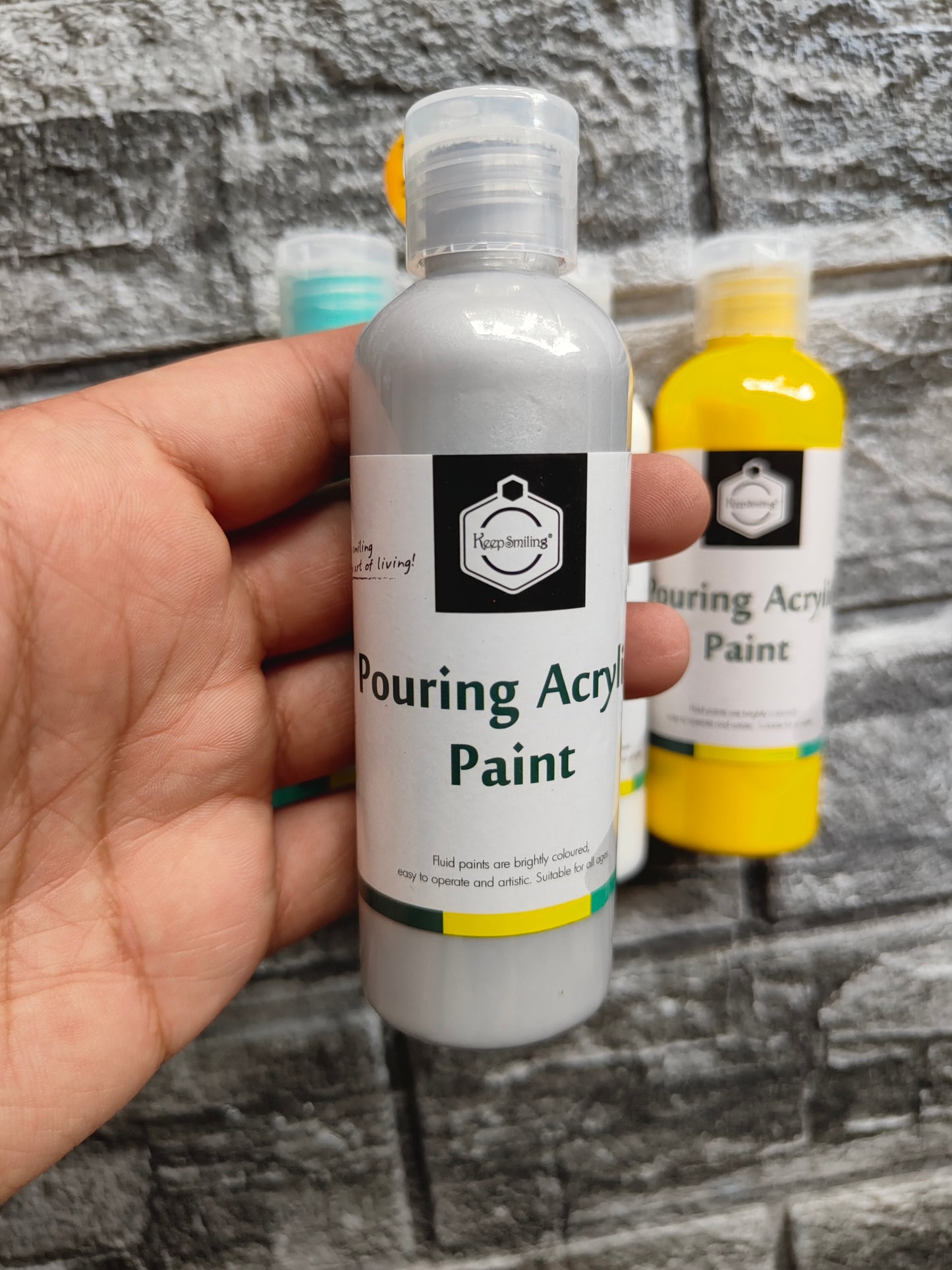 Acrylic Paint Bottle Pack of 4 A3 - Kraft ki Dukaan