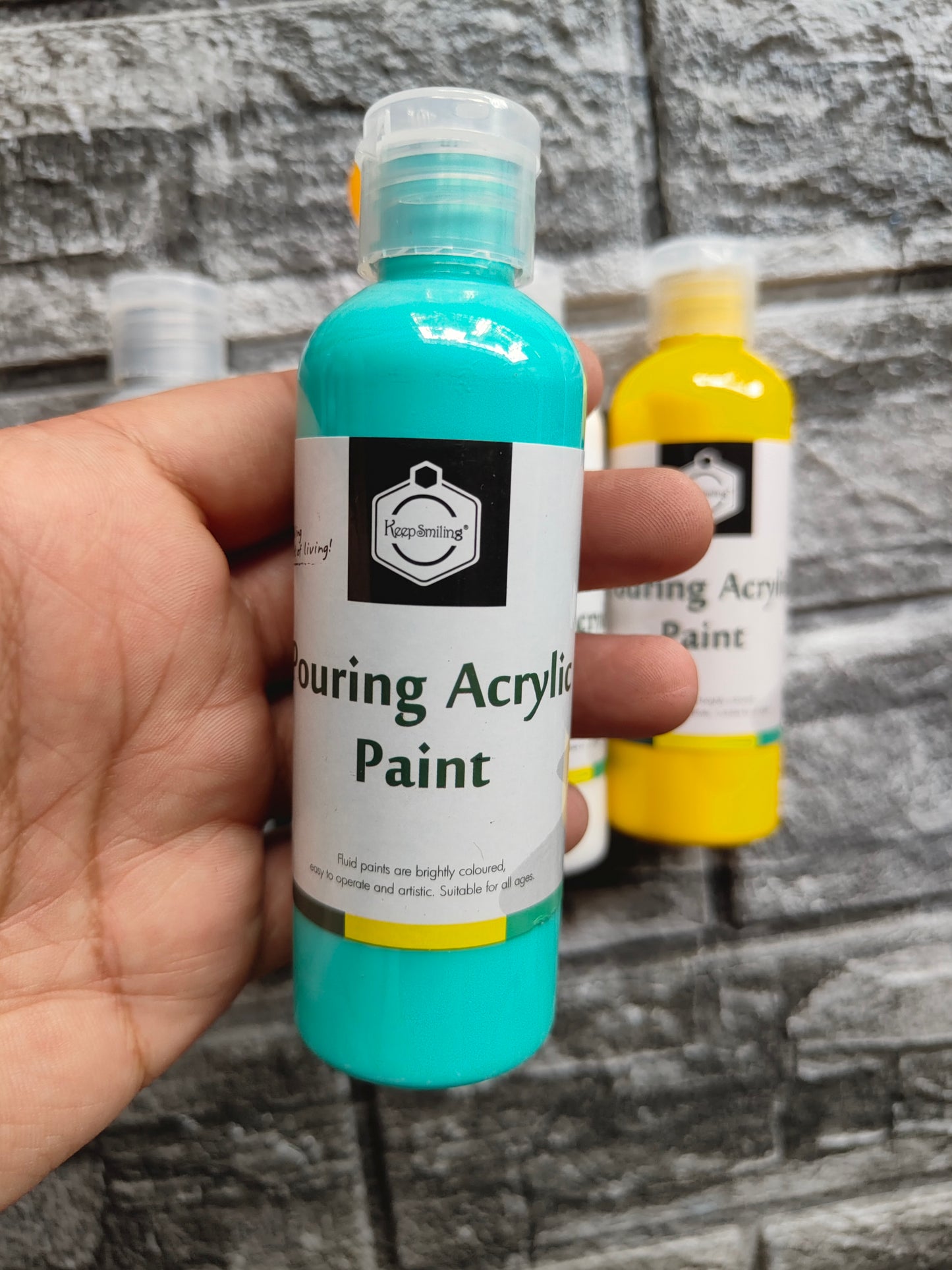Acrylic Paint Bottle Pack of 4 A3 - Kraft ki Dukaan