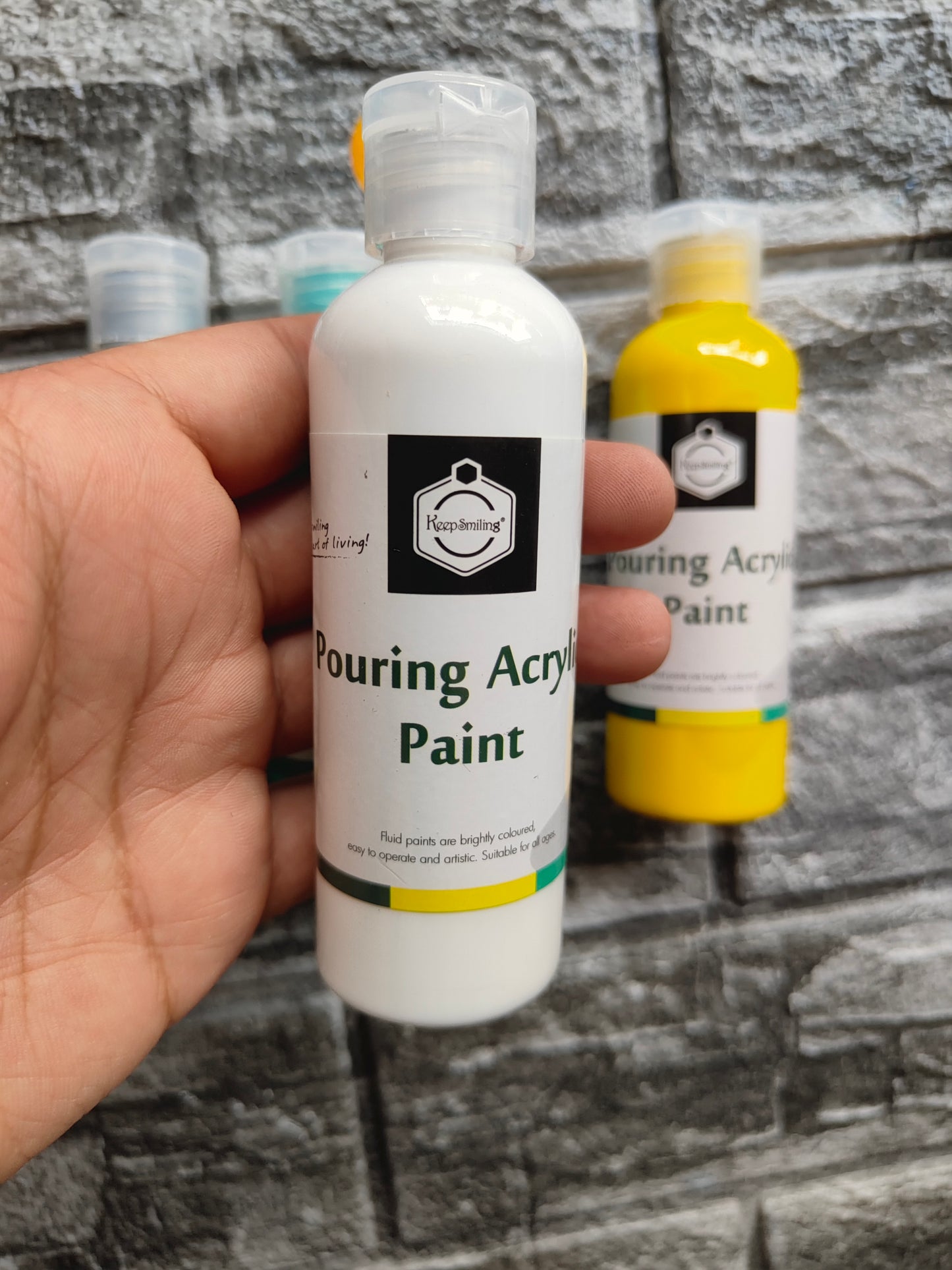 Acrylic Paint Bottle Pack of 4 A3 - Kraft ki Dukaan