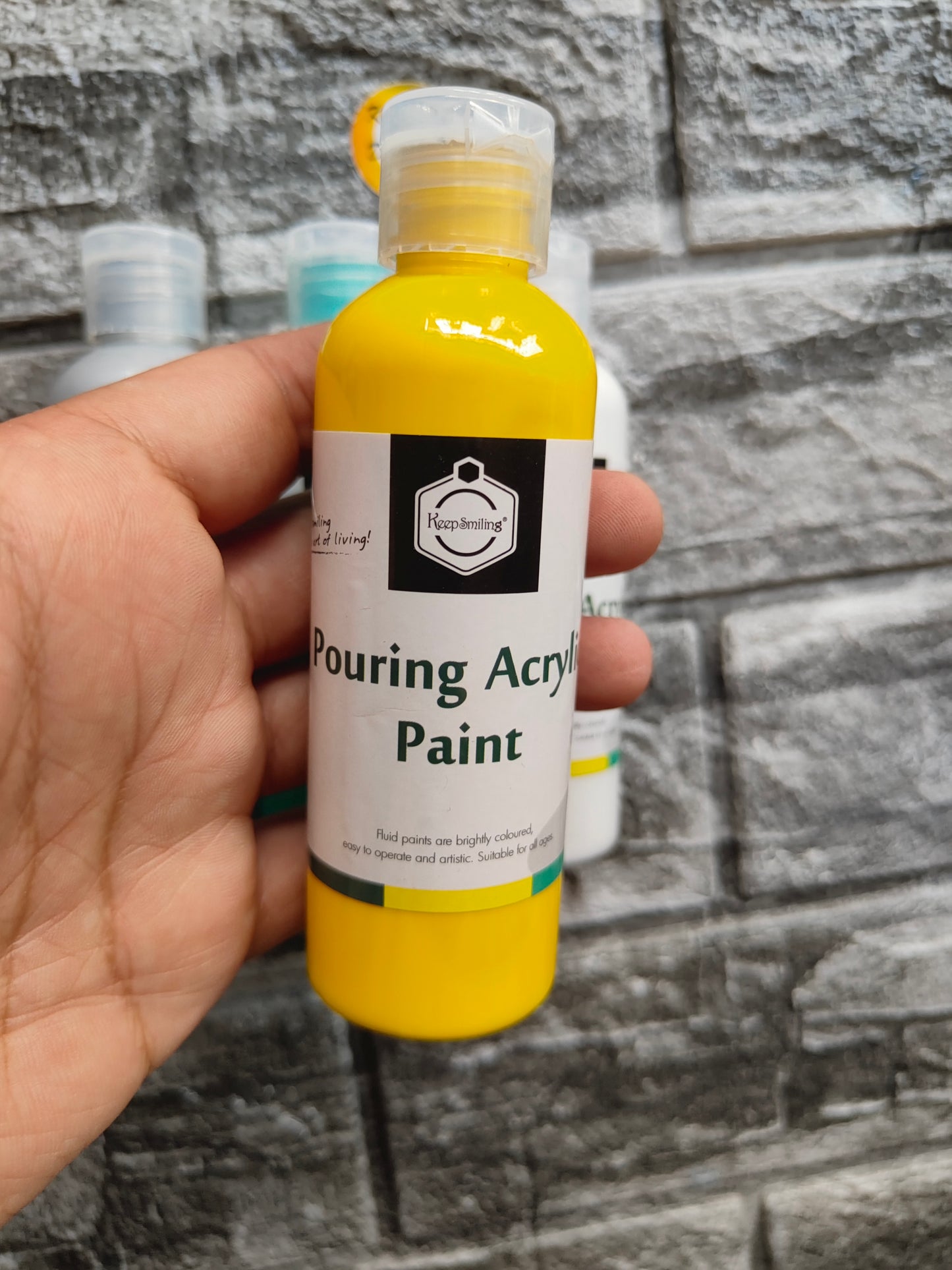 Acrylic Paint Bottle Pack of 4 A3 - Kraft ki Dukaan