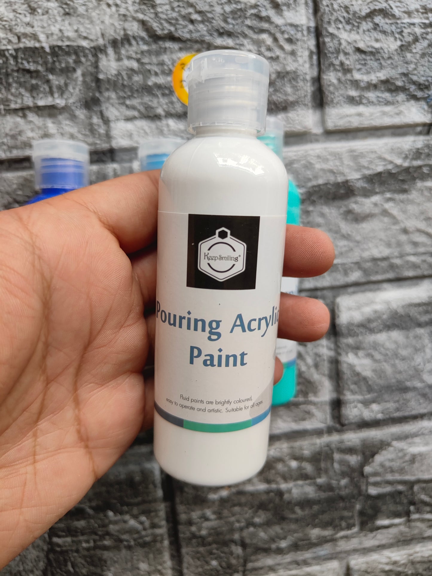 Acrylic Paint Bottle Pack of 4 A4 - Kraft ki Dukaan