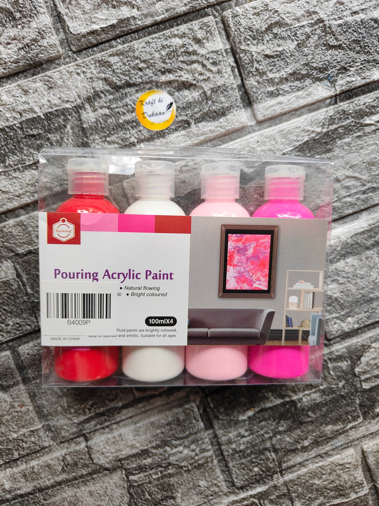 Acrylic Paint Bottle Pack of 4 A2 - Kraft ki Dukaan