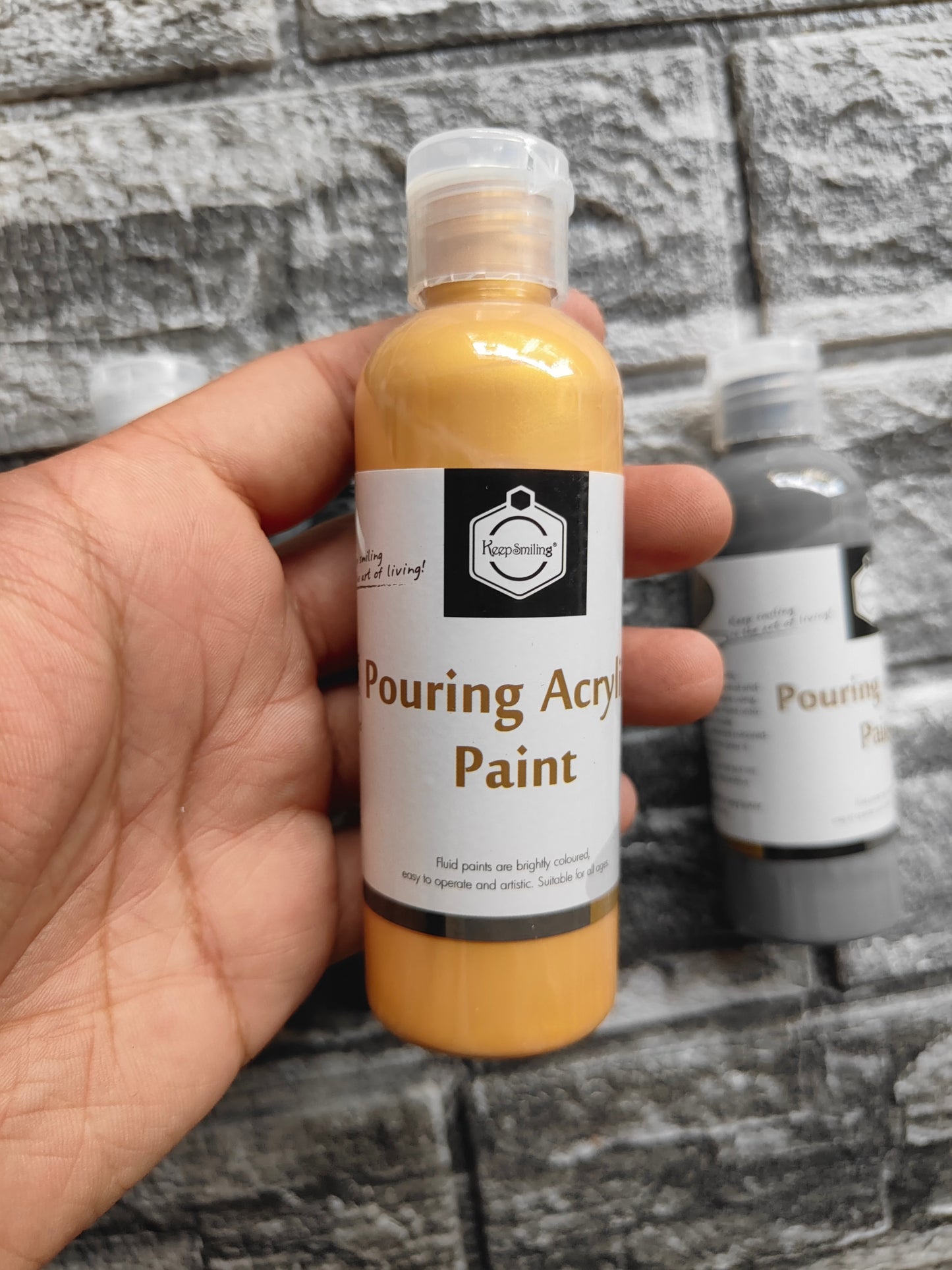 Acrylic Paint Bottle Pack of 4 A1 - Kraft ki Dukaan