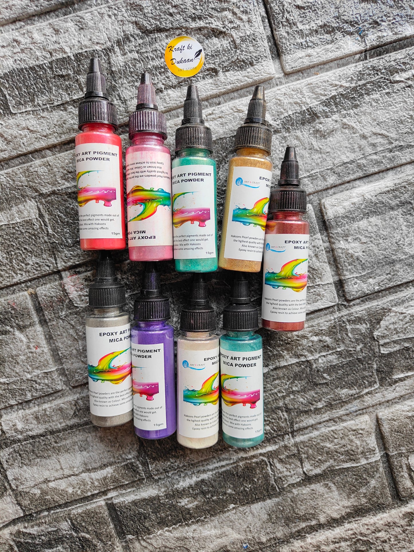 Resin Mica Pigment Powder Set - Kraft ki Dukaan