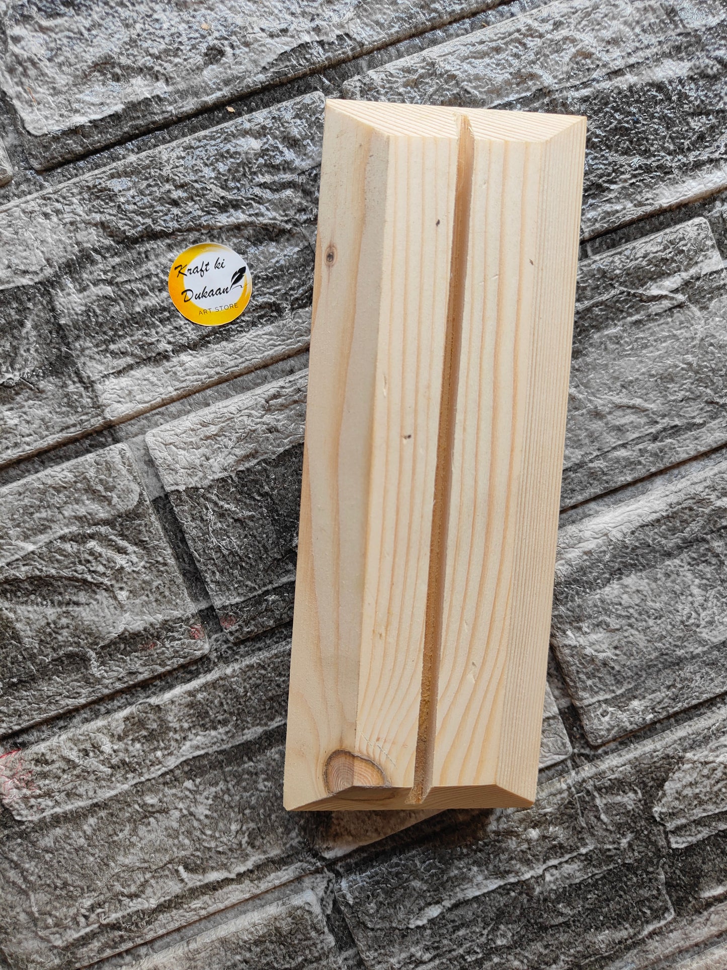 Wooden Name Plate Stand - Kraft ki Dukaan