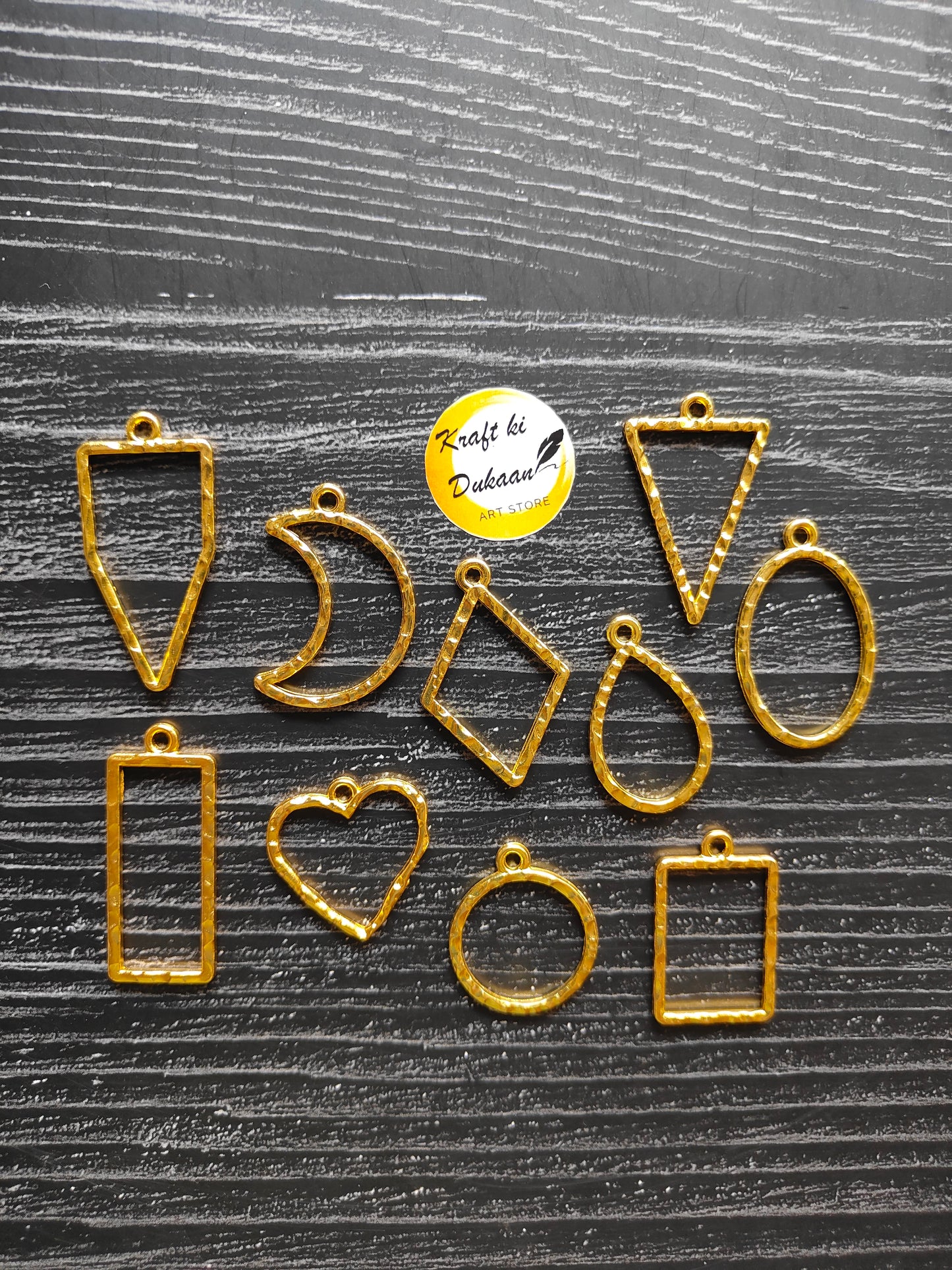 Open Bezel Pendant Mix 10PC Set