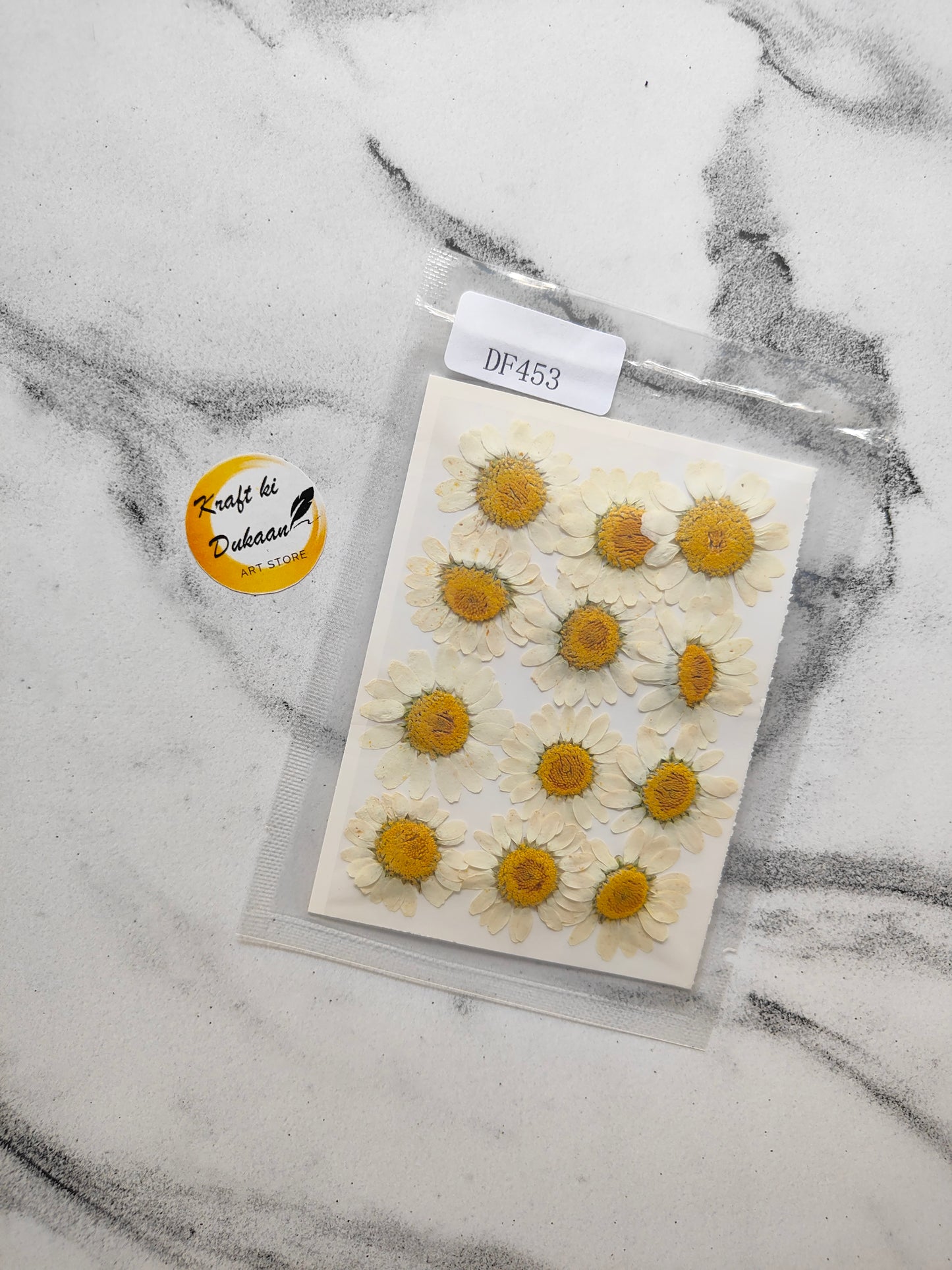 Daisy Pressed Flower Sheet