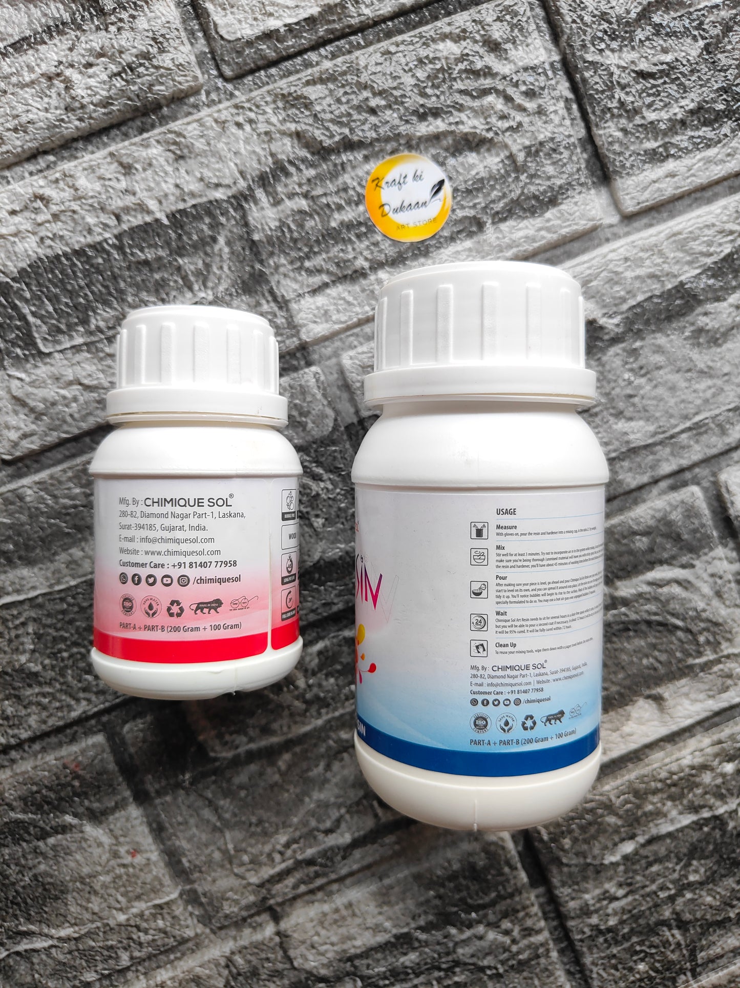 Epoxy Resin and Hardener Set 2:1 300GM - Kraft ki Dukaan