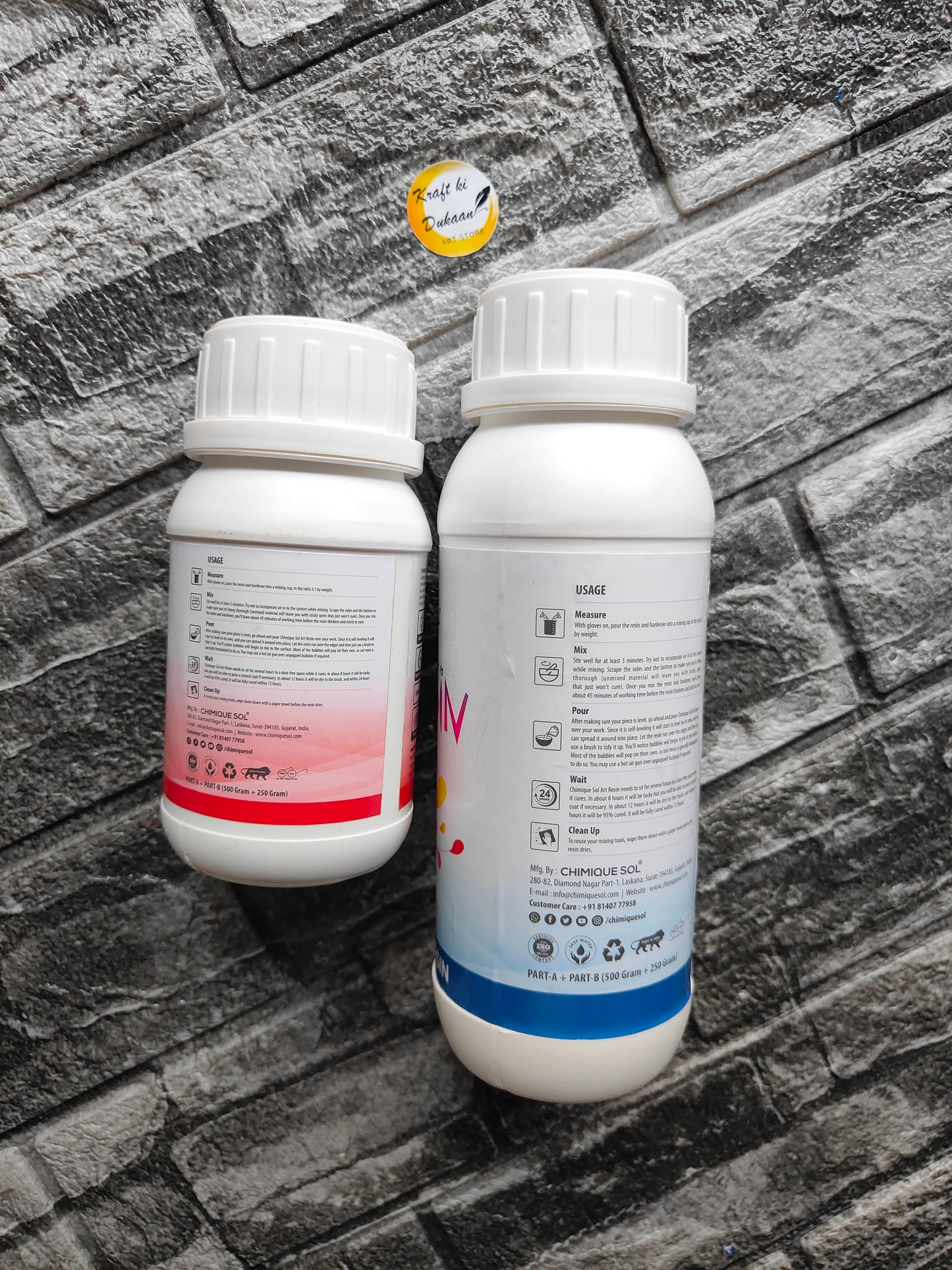 Epoxy Resin and Hardener Set 2:1 750GM - Kraft ki Dukaan
