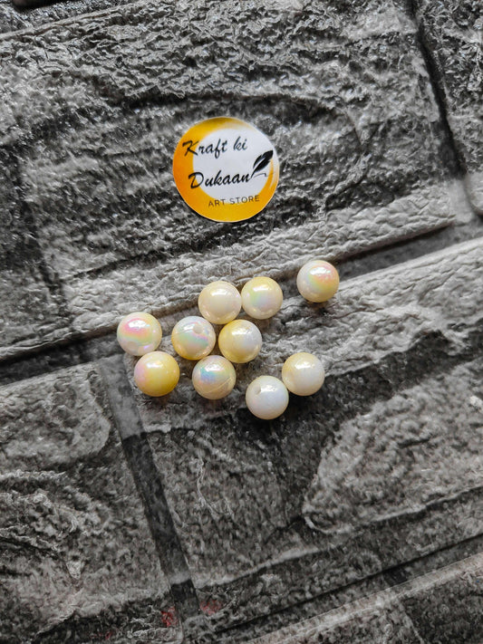 abs-rainbow-yellow-beads-flat-display-10-pieces