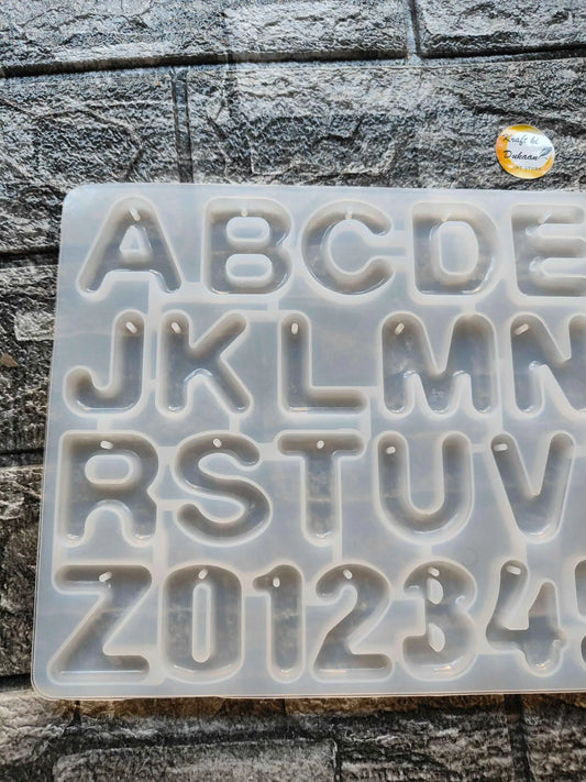 Round Alphabet Hole Mould