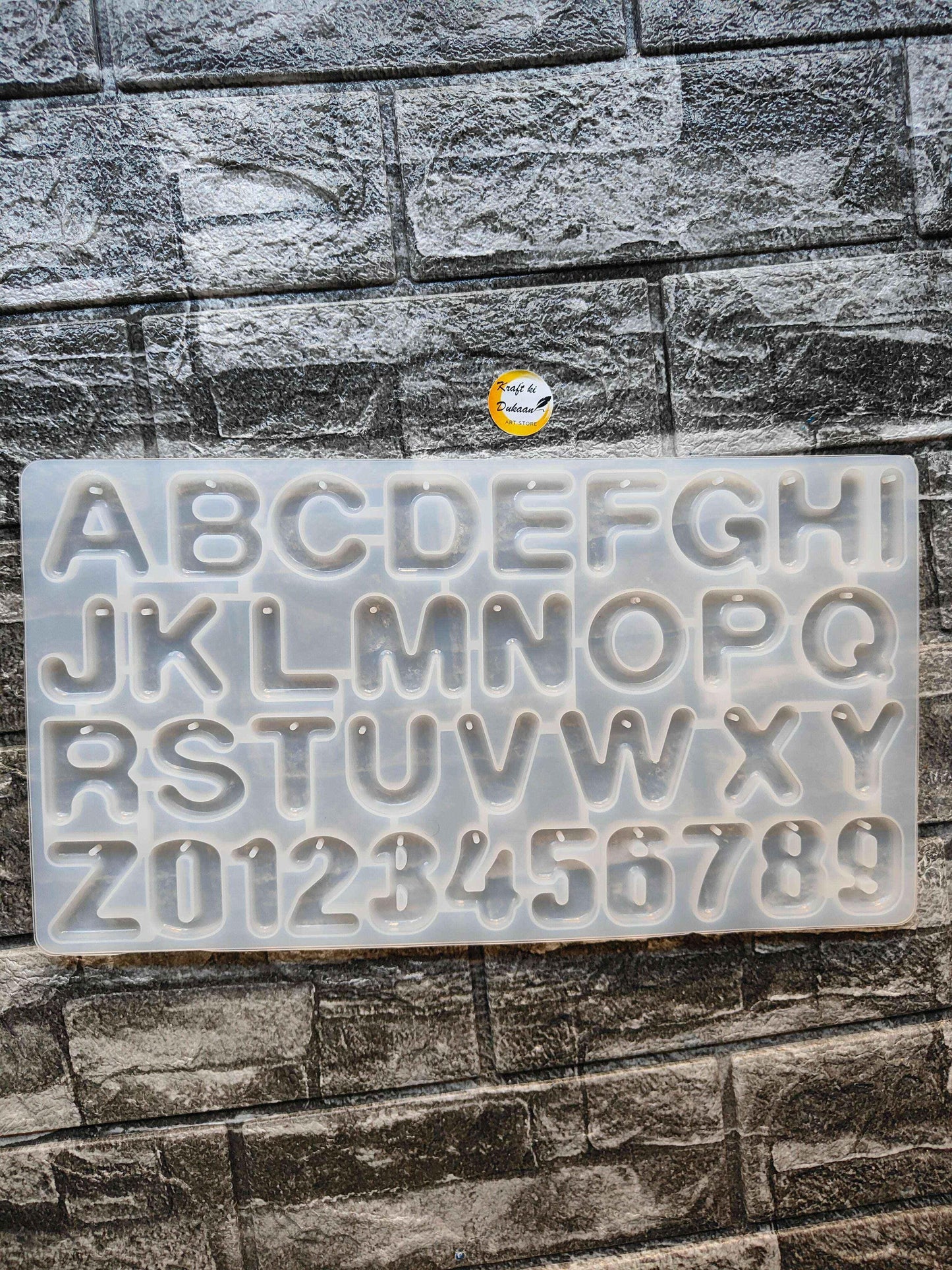 Round Alphabet Hole Mould