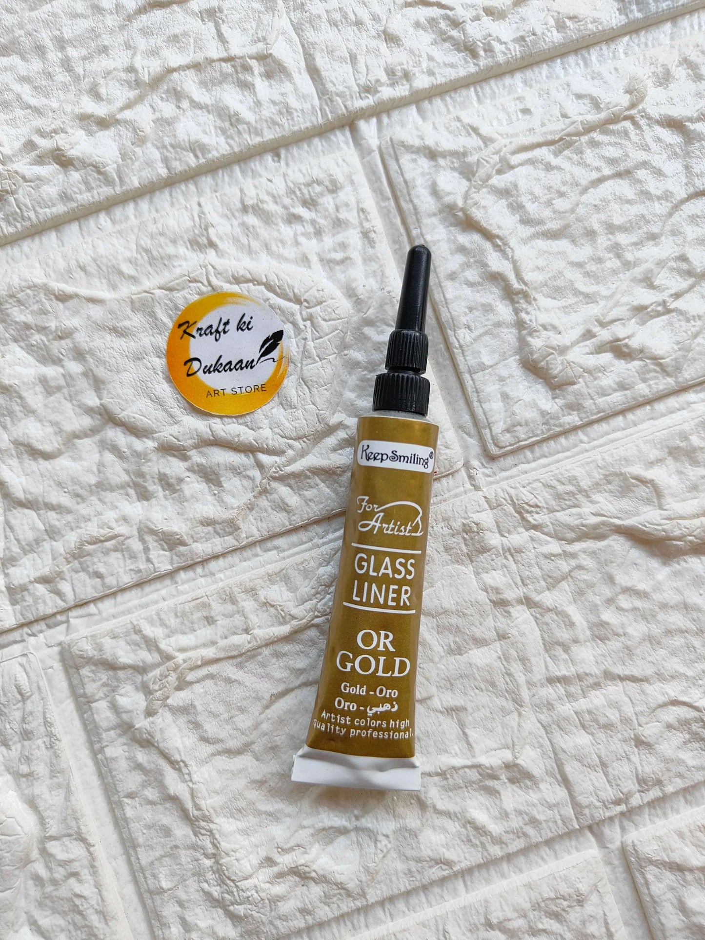 3D Glass Liner 12ML, gold glass liner tube with dropper cap