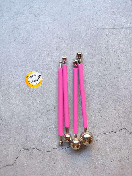 clay-modeling-tools-set-pink-handle-metal-balls