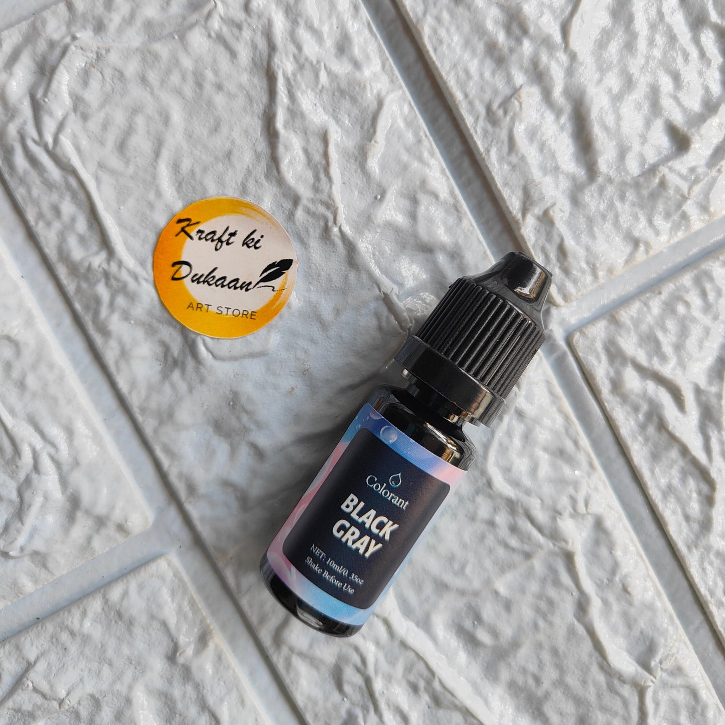 Black Gray Resin Pigment Colorant by Kraft ki Dukaan for vibrant art and craft projects