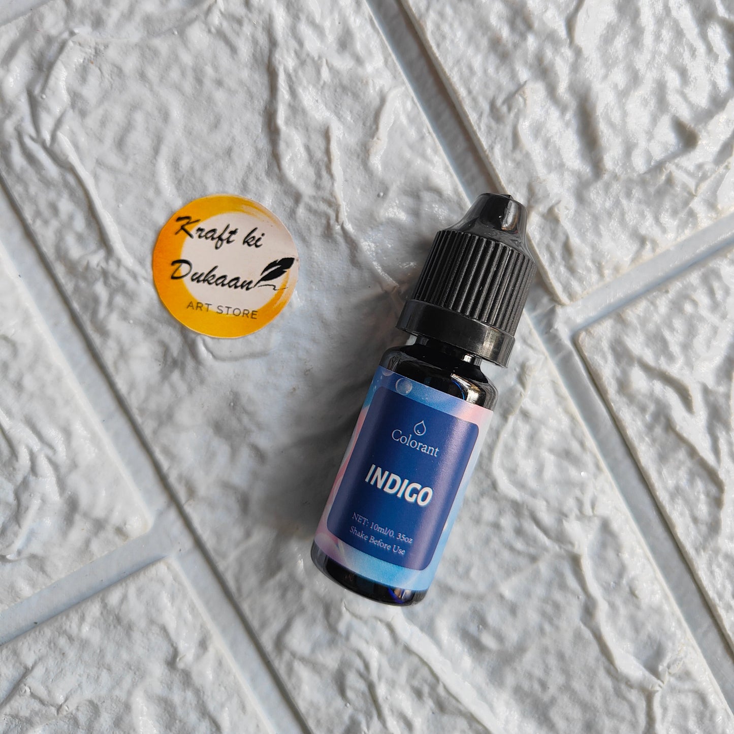 Kraft ki Dukaan resin pigment colorant in Indigo, perfect for vibrant art projects and crafts