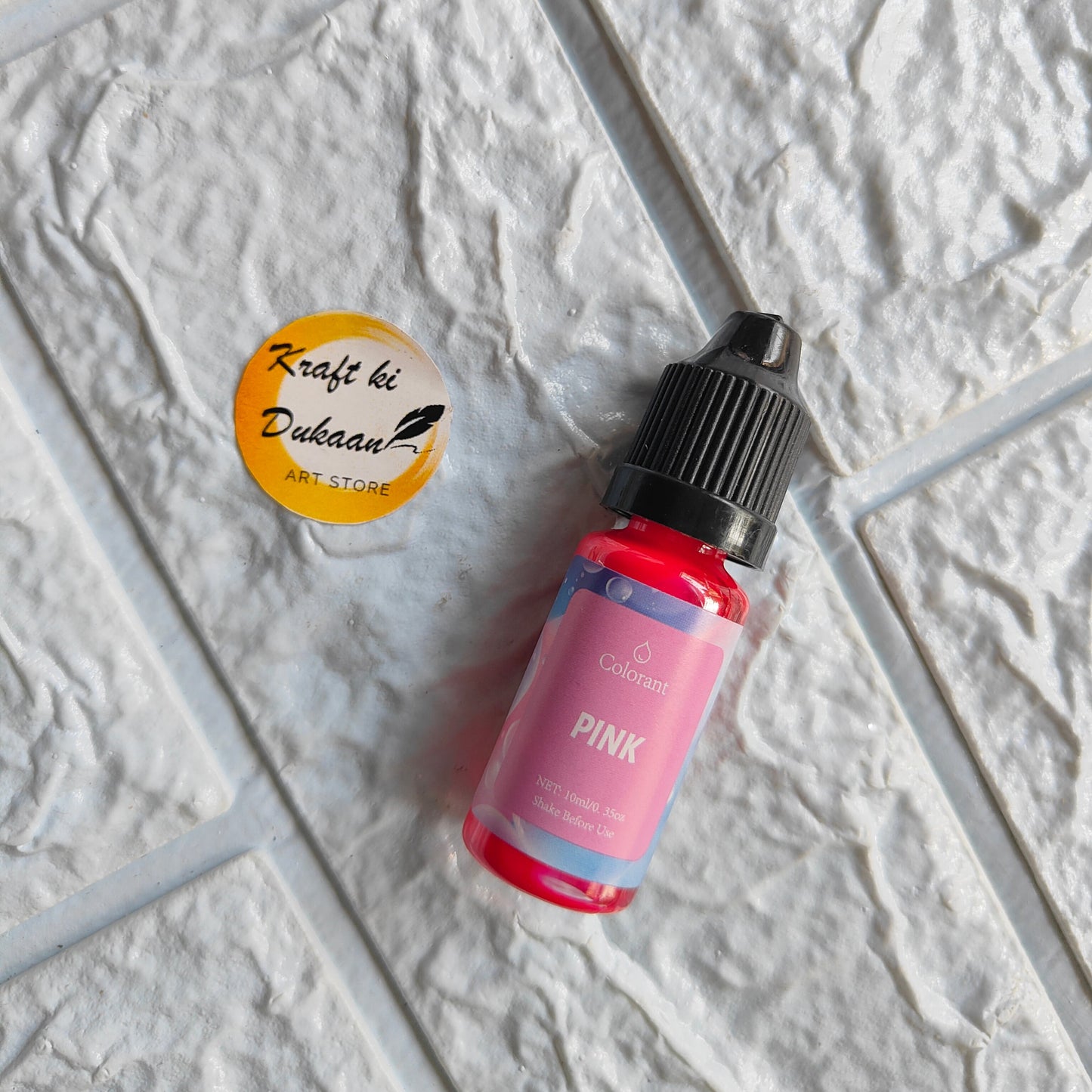 Kraft ki Dukaan resin pigment colorant in pink, perfect for art and crafts projects