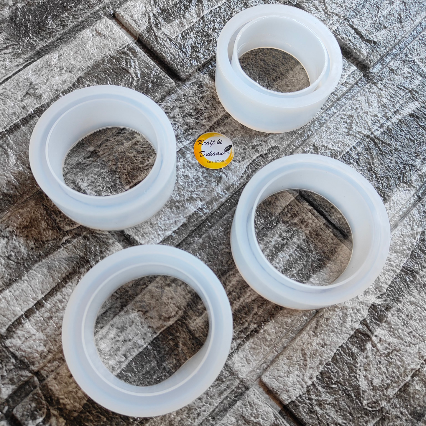 Round bangle resin mold set from Kraft ki Dukaan for crafting stylish bangles
