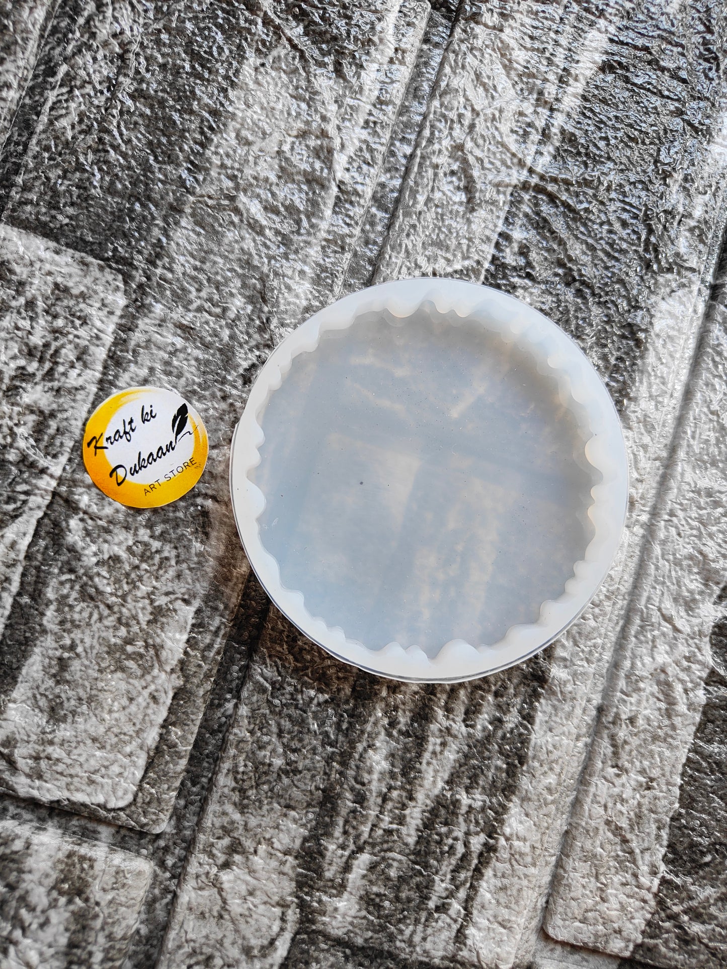 3 inch agate mold resin casting by Kraft ki Dukaan for creating detailed resin agate slices