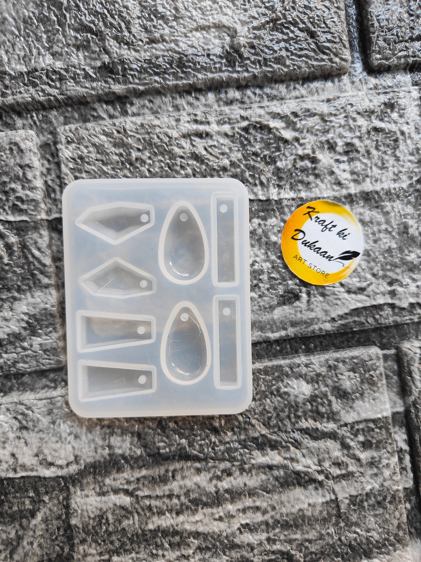 Silicone mini pendant moulds for resin with various shapes for crafting and jewelry making