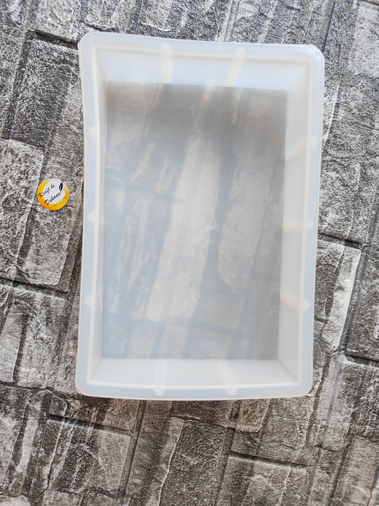 Deep rectangle mould for resin suitable for crafting unique resin art pieces