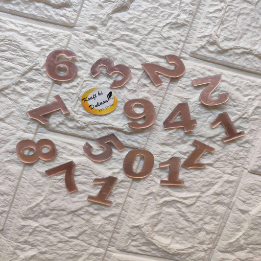 1" Acrylic English Number - Kraft ki Dukaan