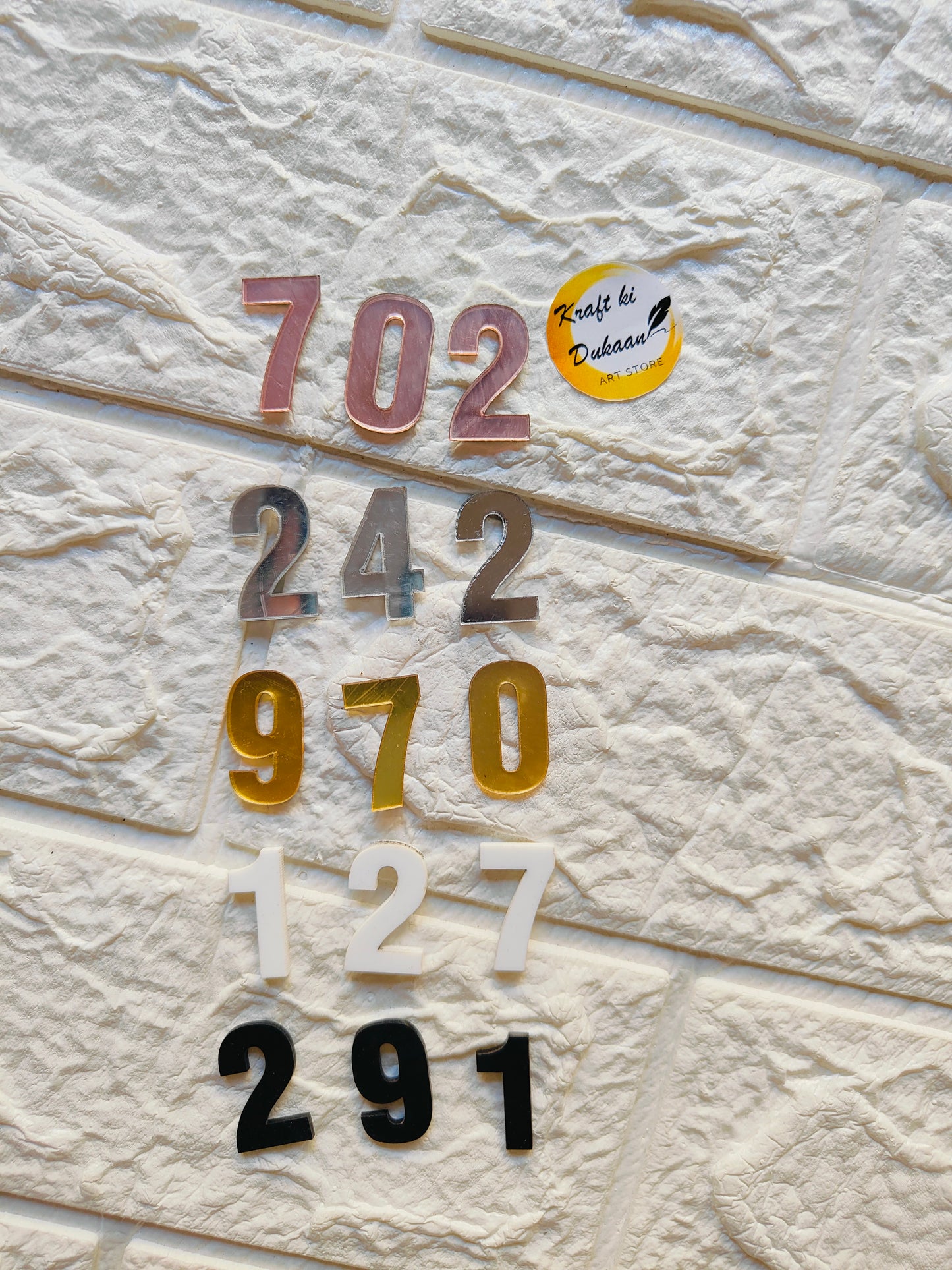 Clock Numbers Set A1 - Kraft ki Dukaan