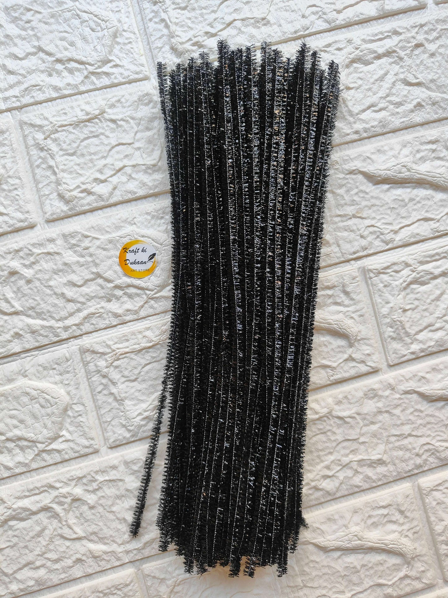glitter-pipe-cleaners-black-shiny-12-inch