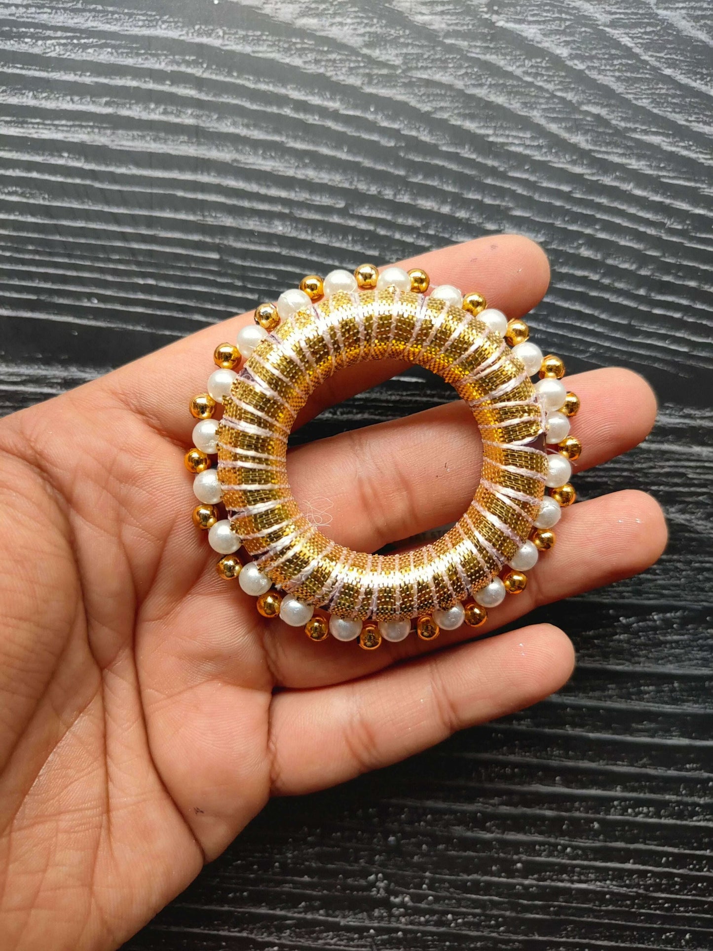 golden-gota-ring-for-crafts-beaded-detail-hand-held
