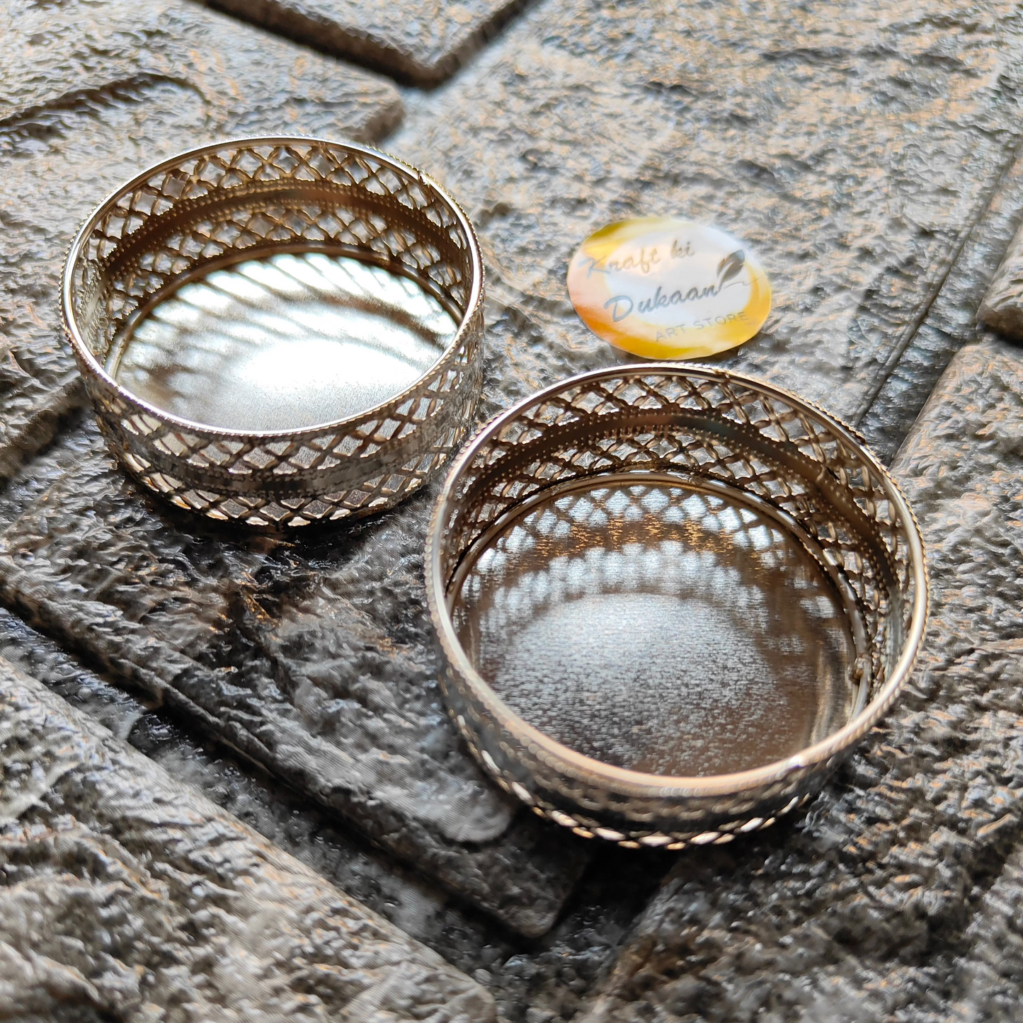 Elegant handcrafted tea light stand in intricate design, perfect for home decor and ambiance
