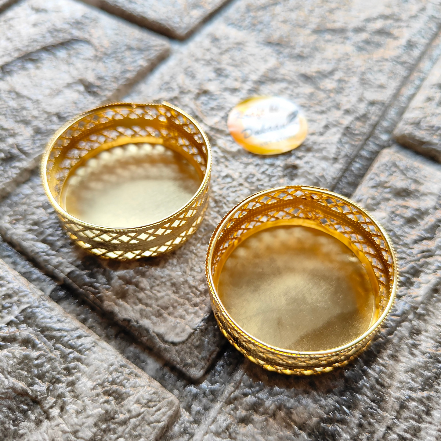 Kraft ki Dukaan handcrafted tea light stand in gold intricate design for elegant home decor