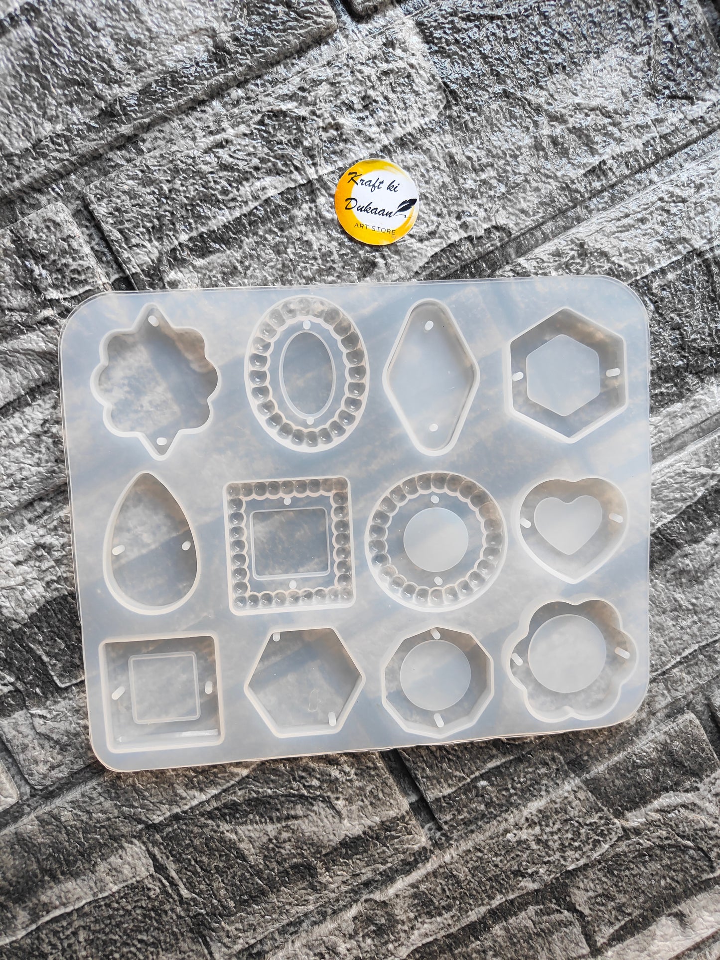 Silicone resin rakhi moulds featuring various shapes for crafting unique rakhis