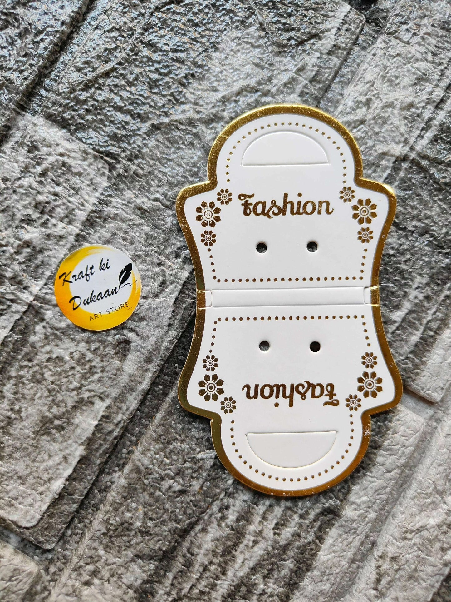 kraft-ki-dukaan-a6-jewelry-display-cards-fashion-gold-border