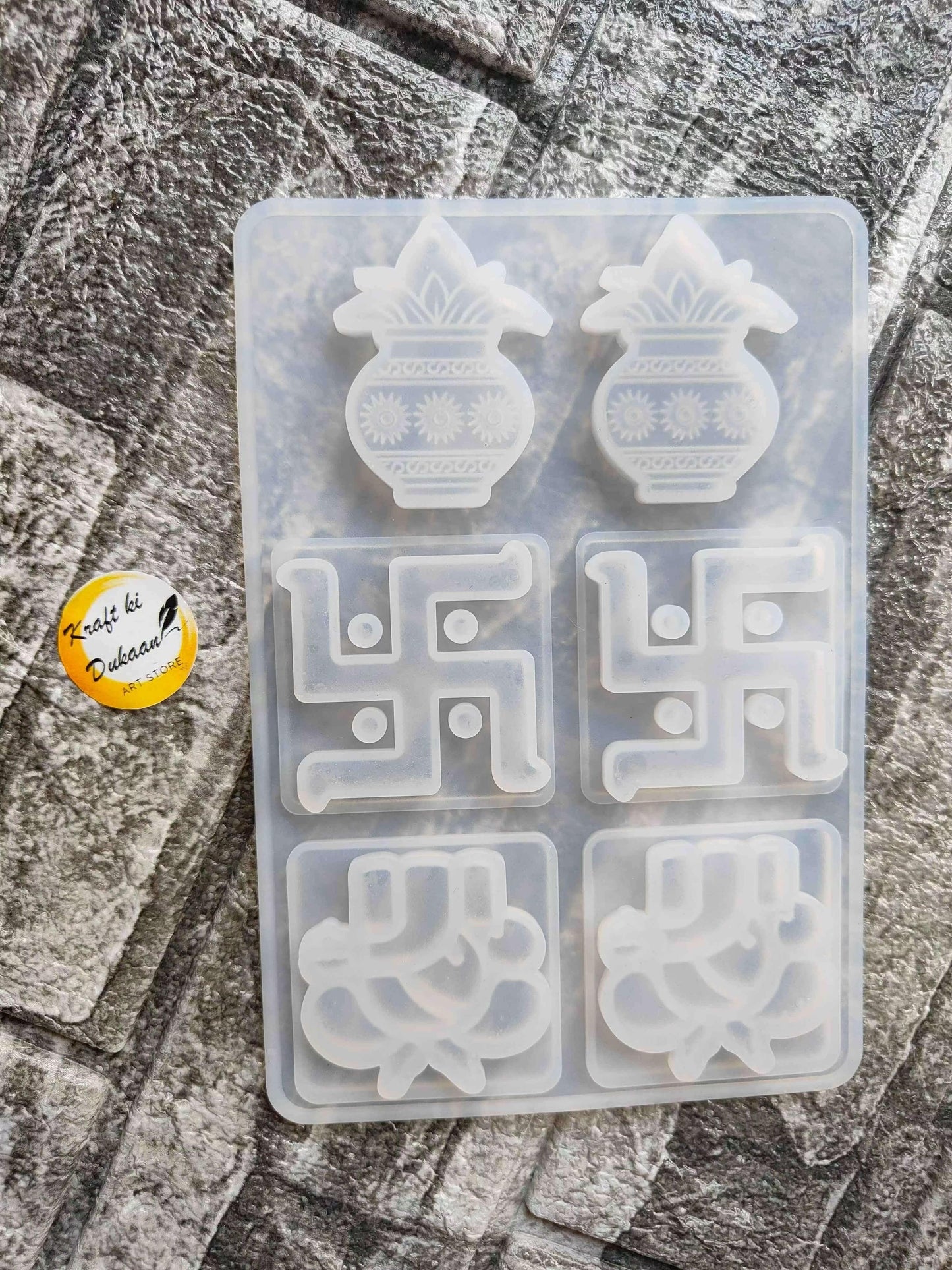 kraft-ki-dukaan-hindu-deity-resin-molds-pots-swastik-om-detailed