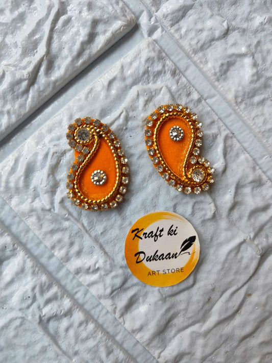 kraft-ki-dukaan-kundan-patch-booti-pack-orange-gold