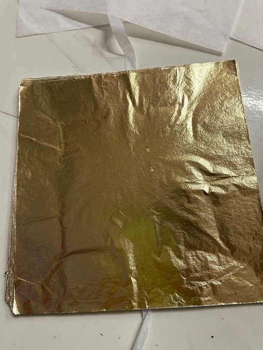 metallic-foil-flakes-sheet-a3-gold-color