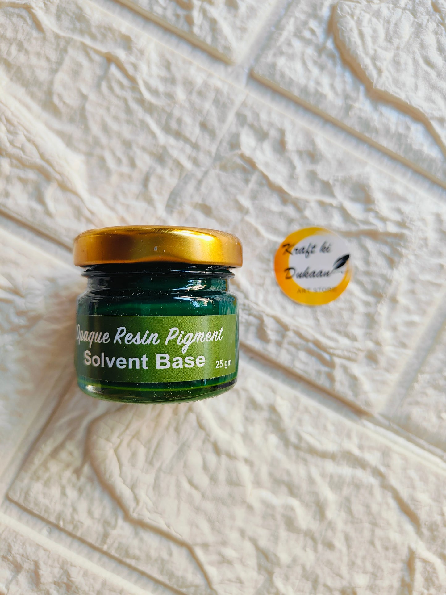 Kraft ki Dukaan Opaque Pigment for Resin in Green Color with 25 gm Jar