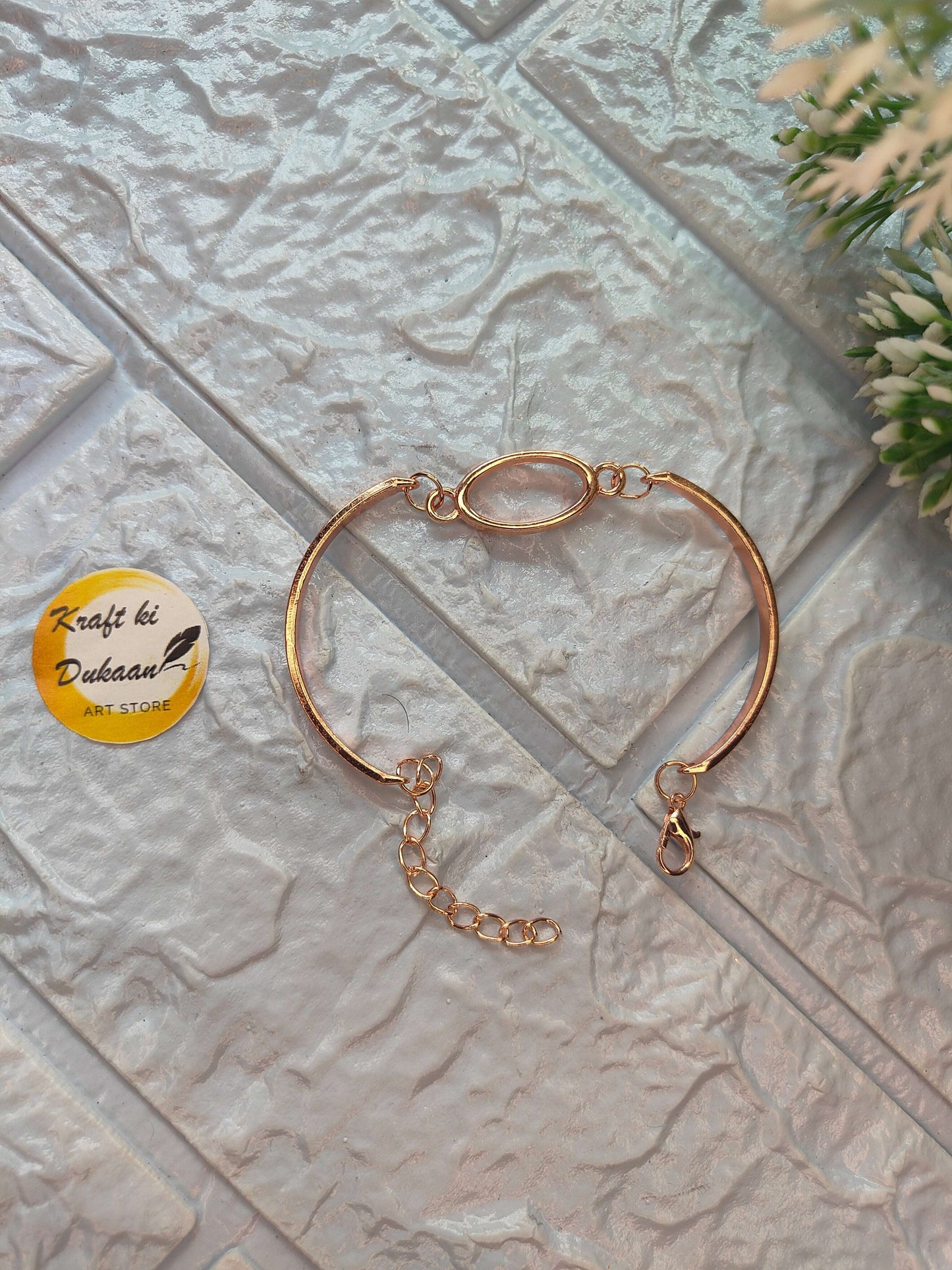 oval-metal-bracelet-for-resin-art-rose-gold-finish