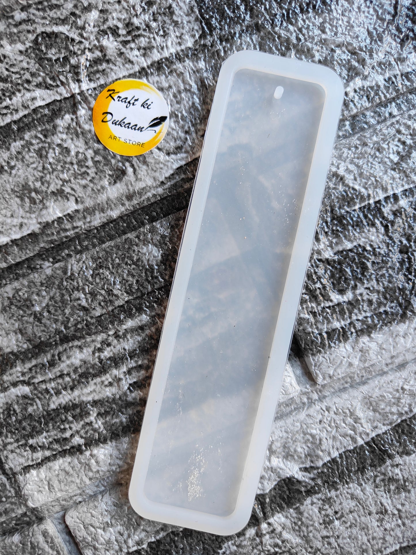 Plain bookmark silicone mold from Kraft ki Dukaan for creating custom bookmarks