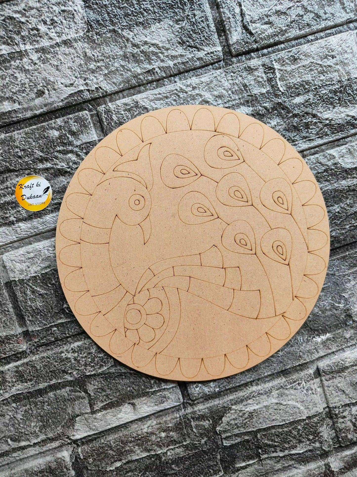 pre-marked-mdf-art-board-peacock-design-circle