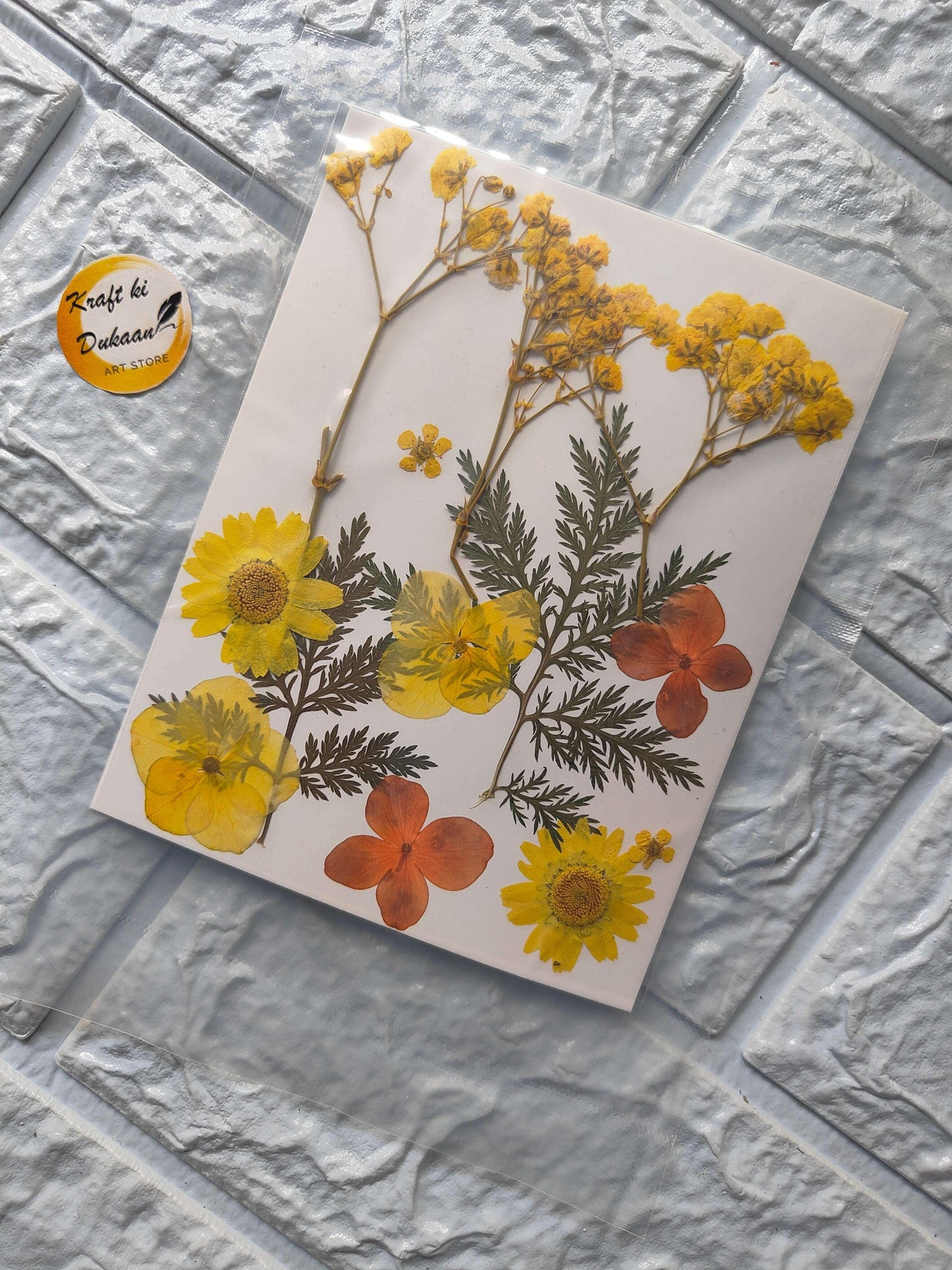 pressed-flower-sheet-for-resin-mix-yellow-flowers