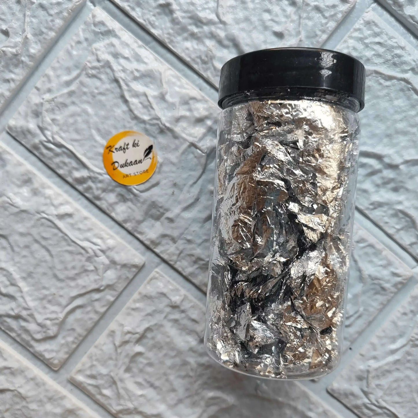 resin-art-foil-flakes-silver-color-storage-jar