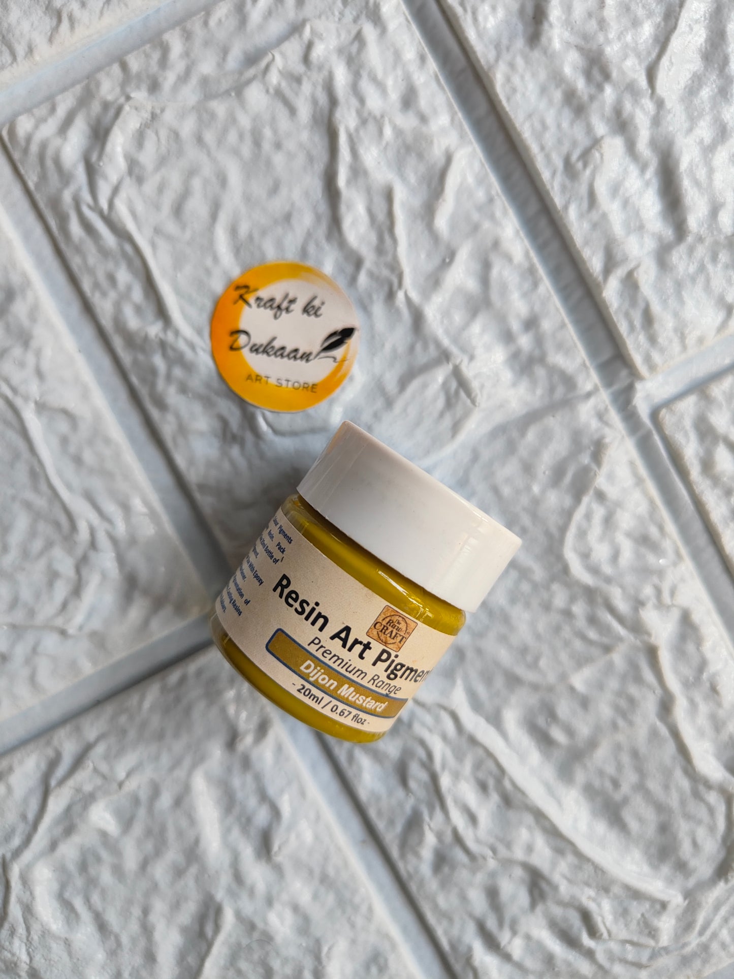 Opaque pigment for resin art in a small jar, perfect for enhancing art projects